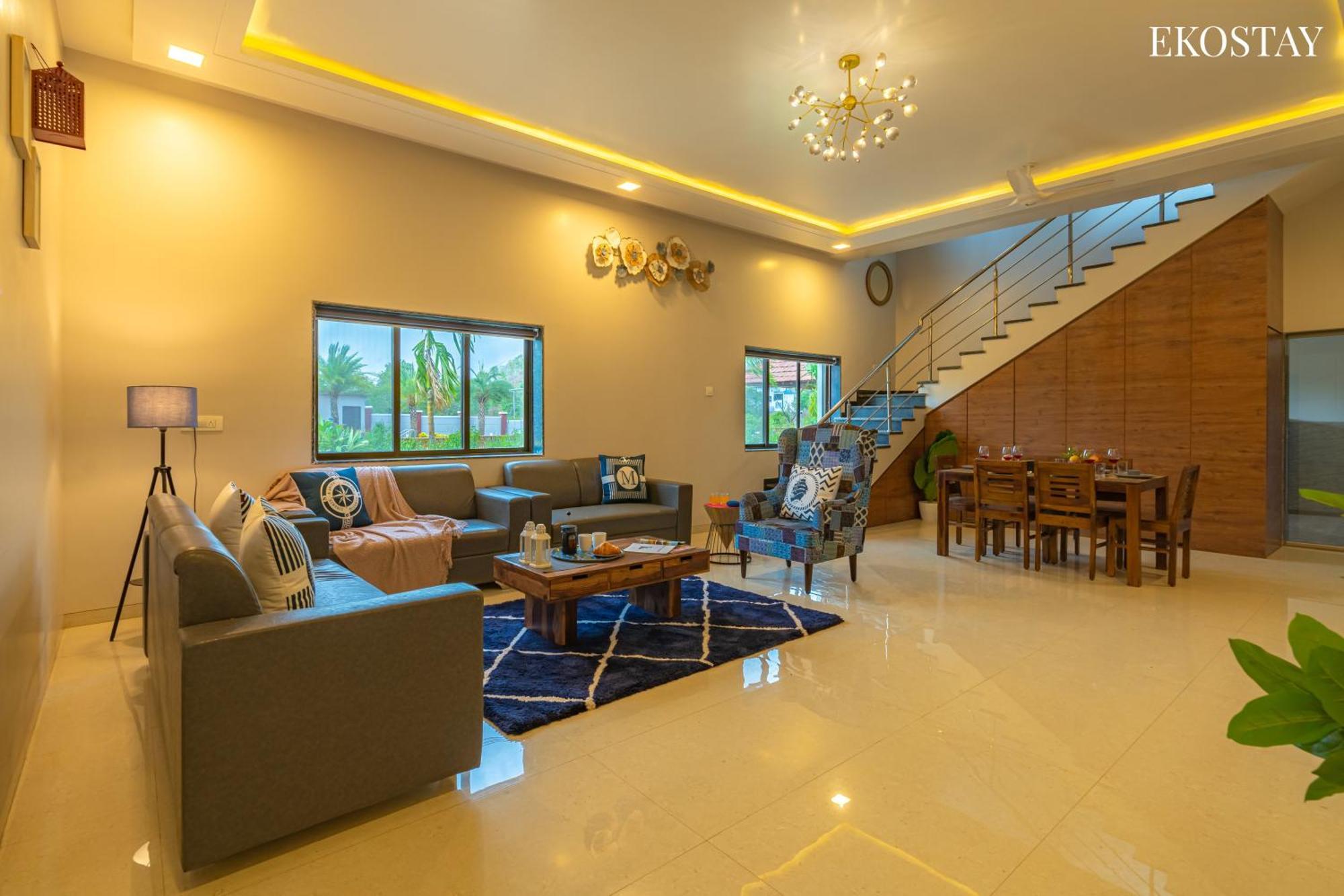 Ekostay Gold Palm Estate I Cricket Turf I Rain Dance I 2 Acre Property 카르자트 외부 사진